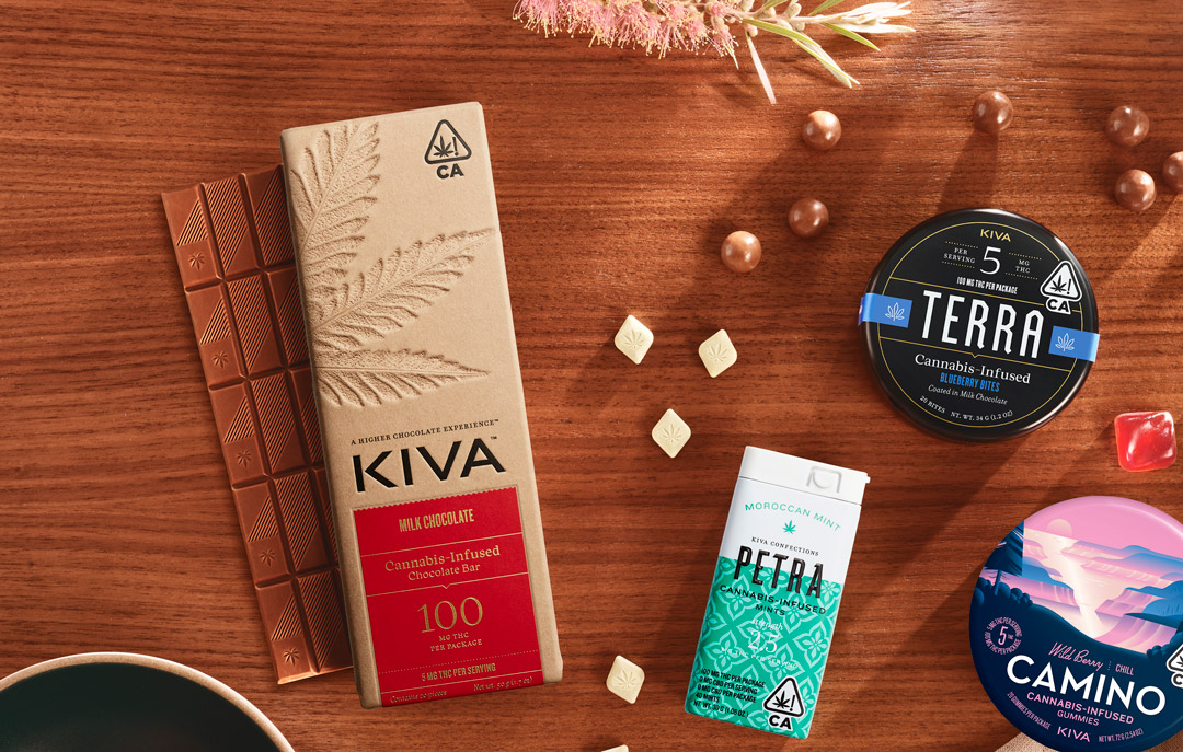 kiva cannabis infused chocolate bars