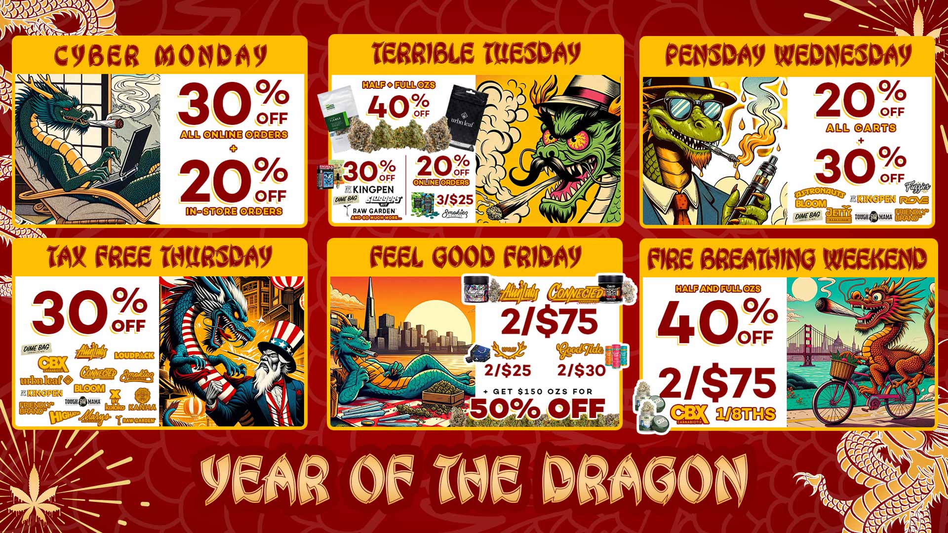 Harborside Year of the Dragon Best Daily Deals 2024