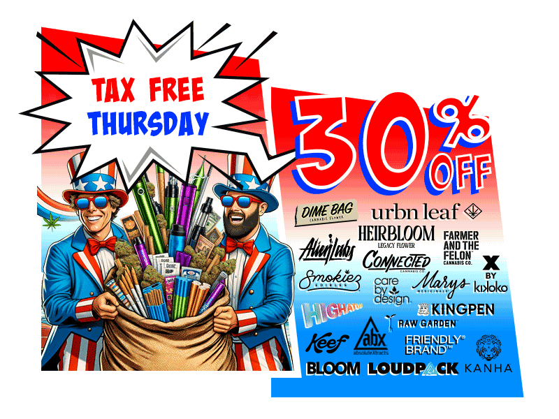 Tax free Thursday Uncle Sam Comic Book Background Harborside Spring Baked