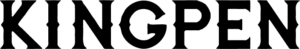 The word "KINGPEN" in bold, uppercase black letters with the letters "G" and "P" connected. Kingpenpng