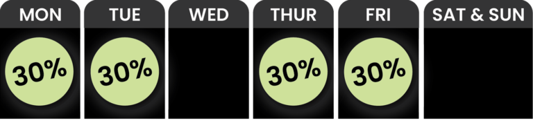30% Off Monday, Tuesday, Thursday, Friday deal-calendar-march__0029_Humboldt