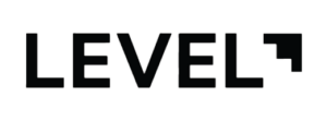 The image shows the word "LEVEL" in bold, black, uppercase letters on a white background, with each letter evenly spaced. Level_Logopng