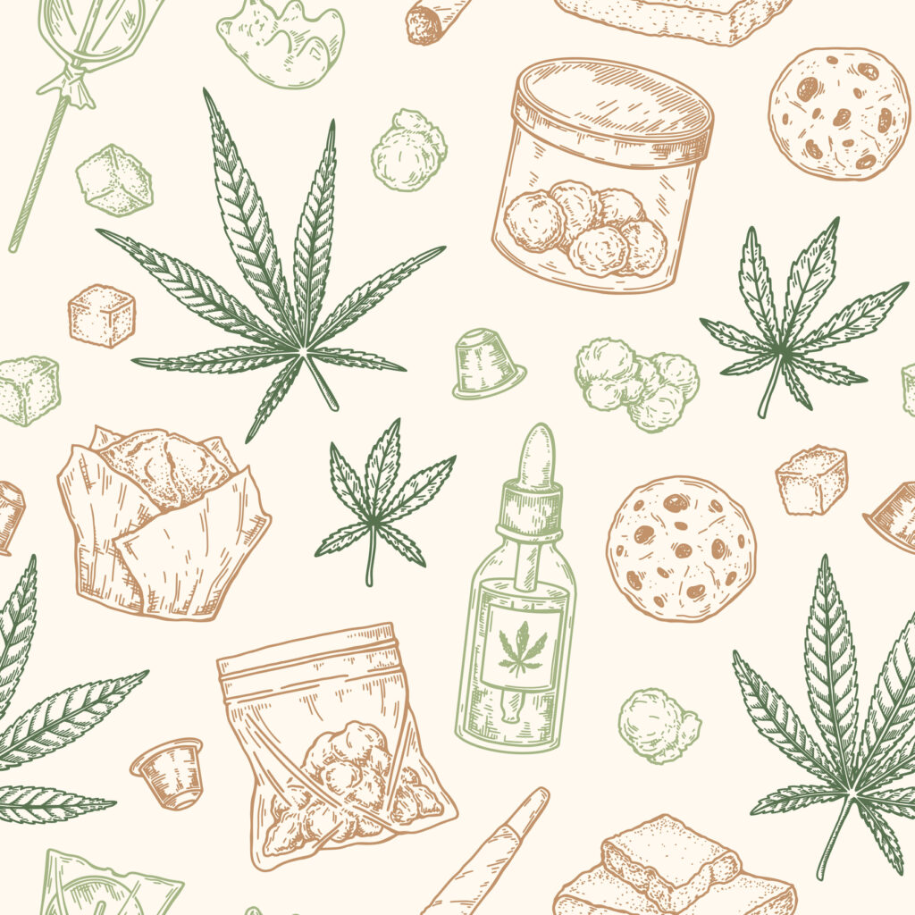 Cannabis, edibles, tinctures and more graphic.