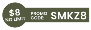  no limit. Promo Code: SMKZ8  SMOKIEZ