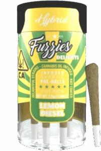  Fuzzies-Delights-Hybrid-Lemon-Diesel-Infused-Pre-Rollspng