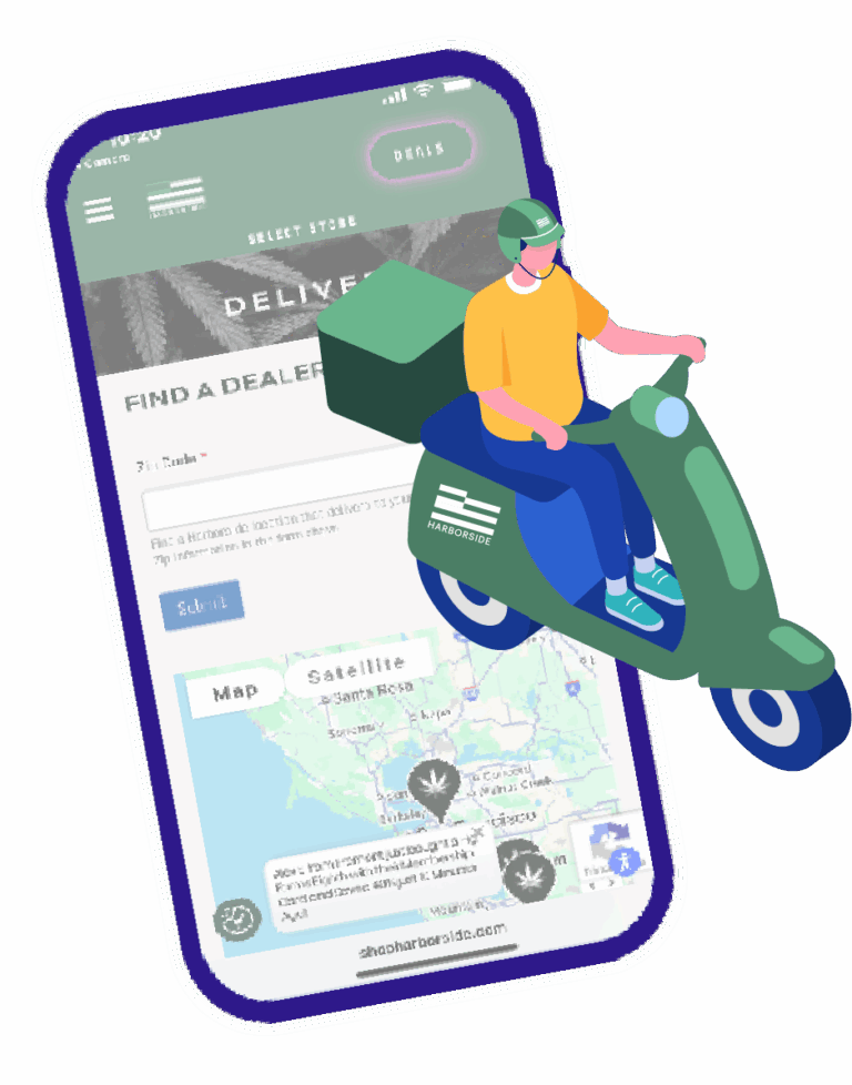 Harborside Application and Delivery Driver Graphic Delivery App