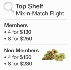 Top Shelf Mix n Match Members 4 for 130 8 for 250 Non Members 4 for 150 8 for 280 Top Shelf Mix n Match Members 4 for 130 8 for 250 Non Members 4 for 150 8 for 280